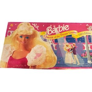 Vintage Barbie Queen of the Prom Game 1990s Edition Golden Complete 5069 Pink